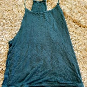 AE Teal Bungy Strap Tank 😰